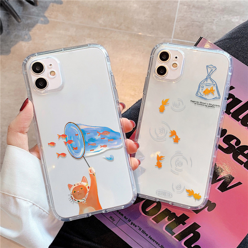 Lovely Fishes Clear Phone Case - đánh giá và giá Apple Iphone 16