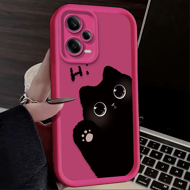 Lovely Big Eyed Cat Phone Case - đánh giá và giá Xiaomi Redmi Note 14