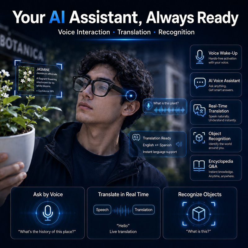 2026 200W Smart Glasses EIS 10 - đánh giá và giá Smart Glasses Lens