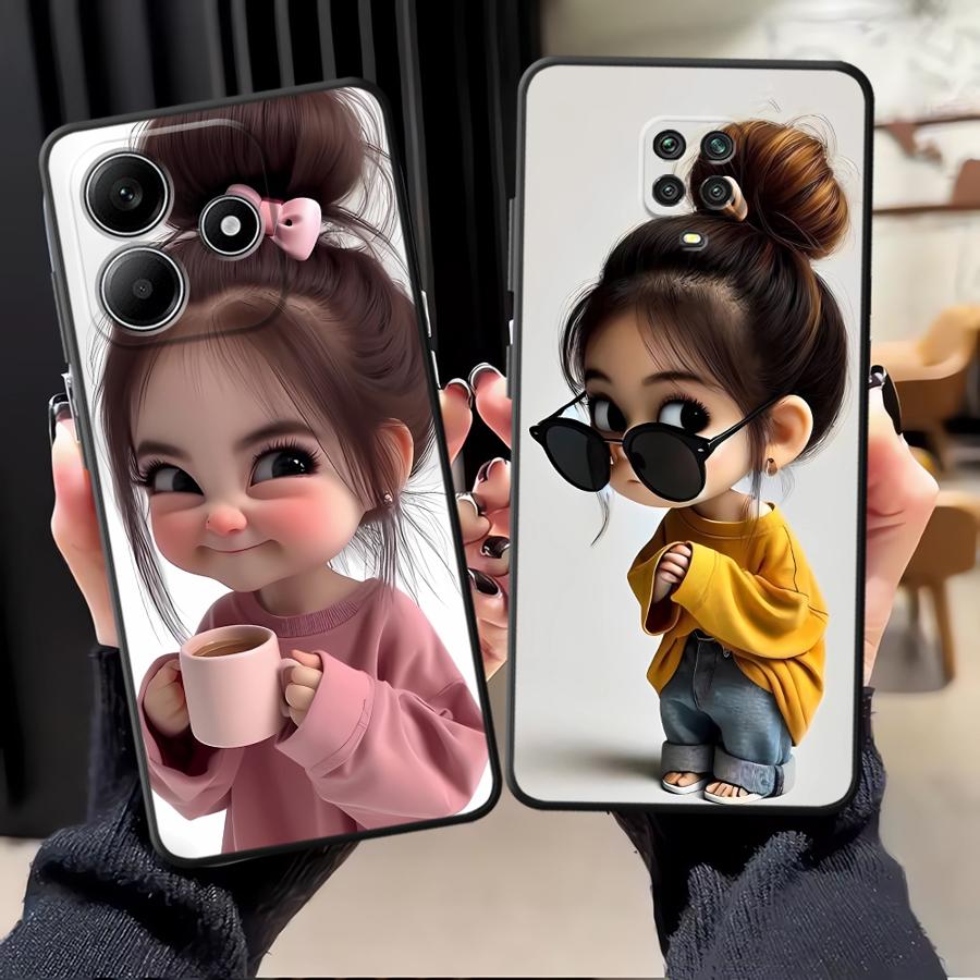 Cartoon Girl Pattern Funda Pho - đánh giá và giá Xiaomi Redmi Note 14