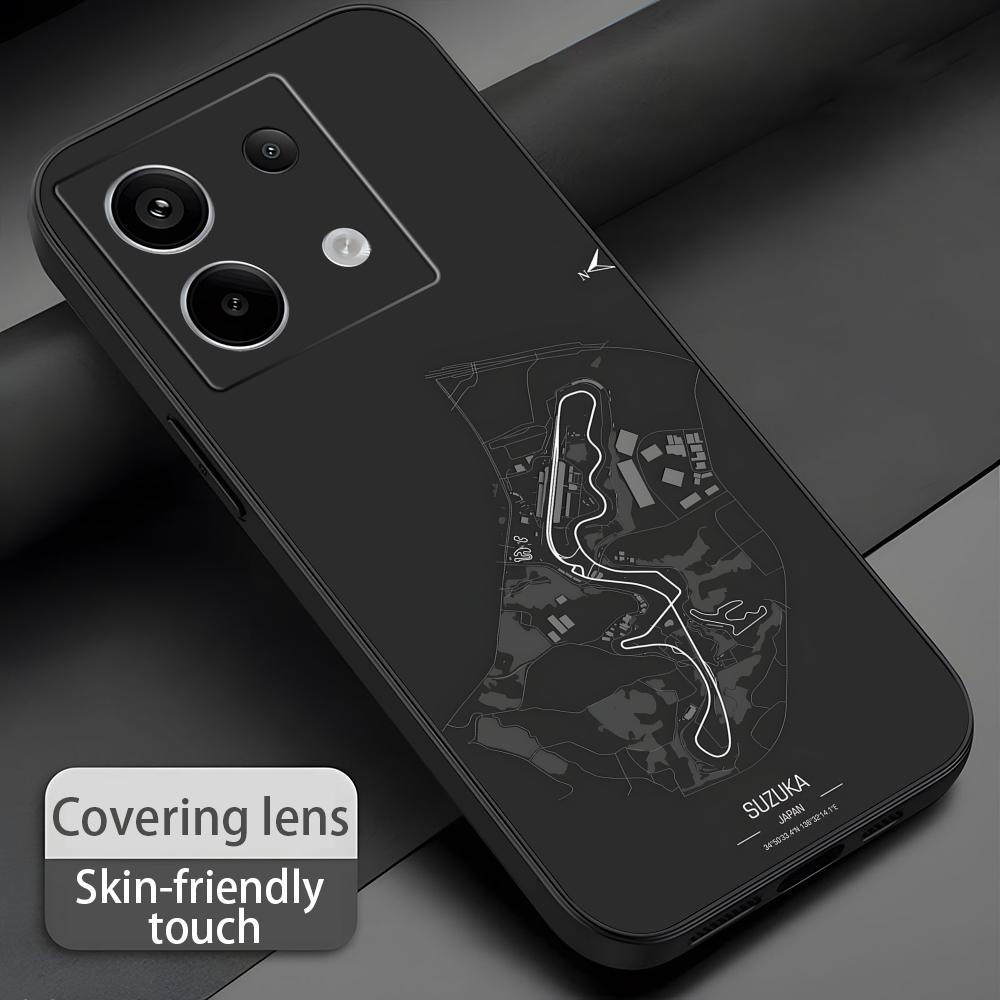 F1 Race Track Print  Phone Cas - đánh giá và giá Xiaomi Redmi Note 13