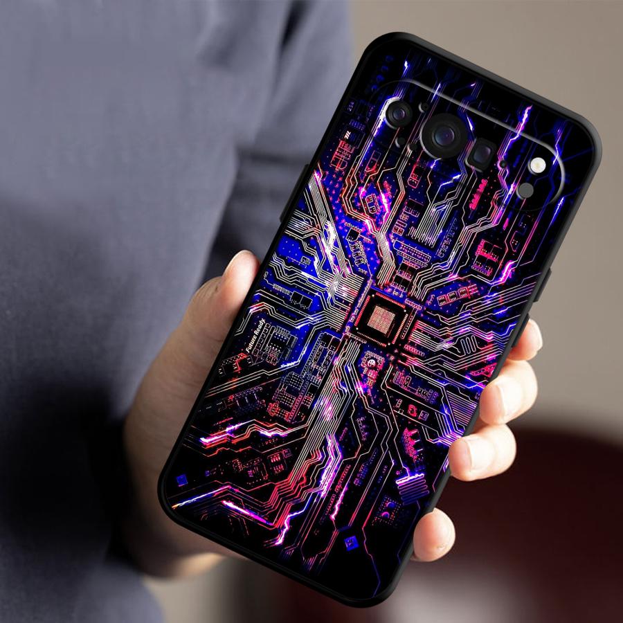 Retro Circuit Board Funda Phon - đánh giá và giá Google Pixel 8A